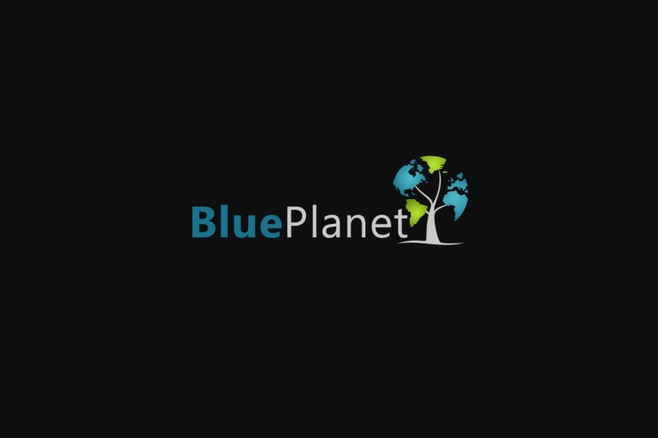 Black blue planet