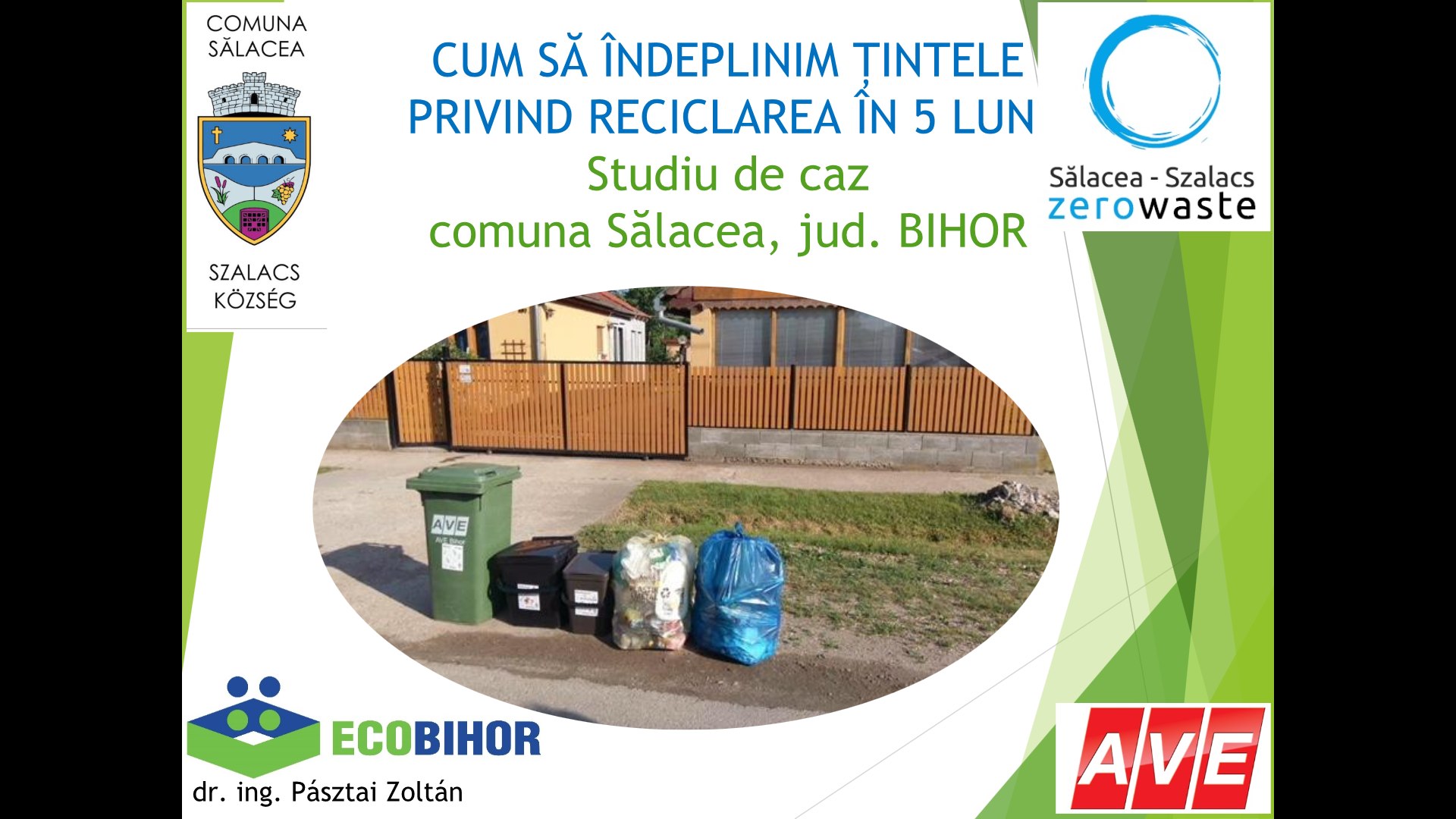 Colectare selectivă pe cinci fracții, la sursă, în comuna Salcea, județul Bihor