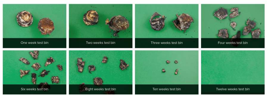 Test compost capsule