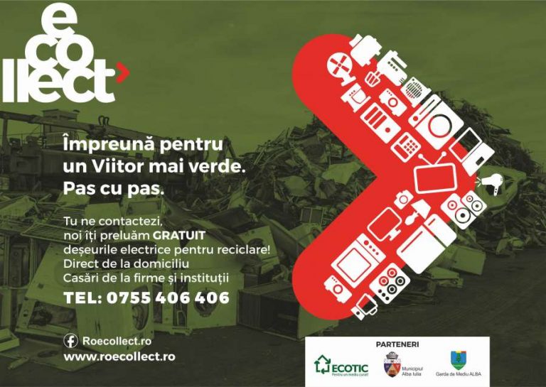 Preluarea GRATUITĂ de la domiciliu a deșeurilor de echipamente electrice în Cluj și Alba Iulia