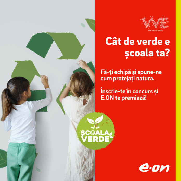 E.ON România a lansat concursul național „Școala Verde” cu premii în valoare de 9.000 de euro și 3 laptopuri