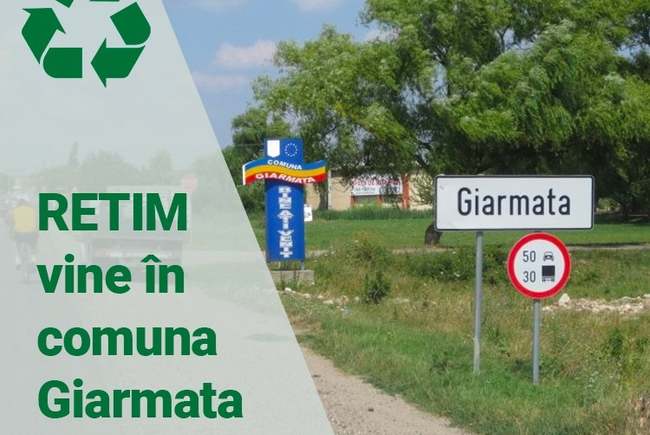 RETIM va începe colectarea deşeurilor reziduale şi reciclabile din localitățile Giarmata și Cerneteaz