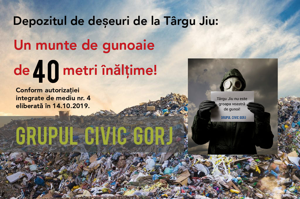 Campanie de strângere de semnături pentru închiderea depozitului de gunoi din Târgu Jiu