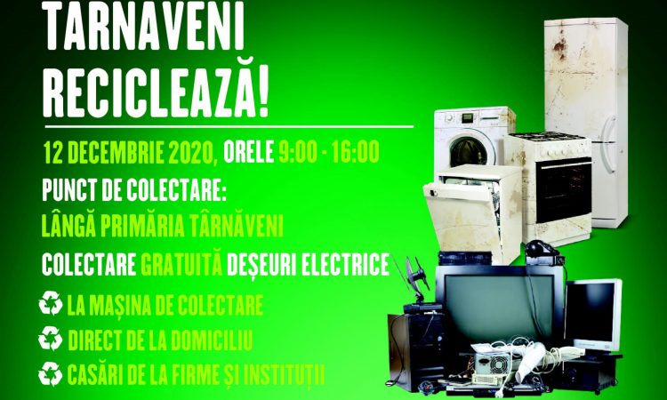 Campanie de colectare deșeuri electrice la Târnăveni, Mureș