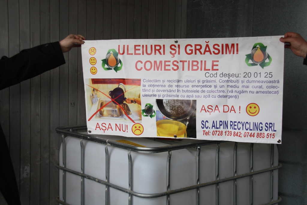La Bistrița se va relua colectarea uleiului alimentar uzat