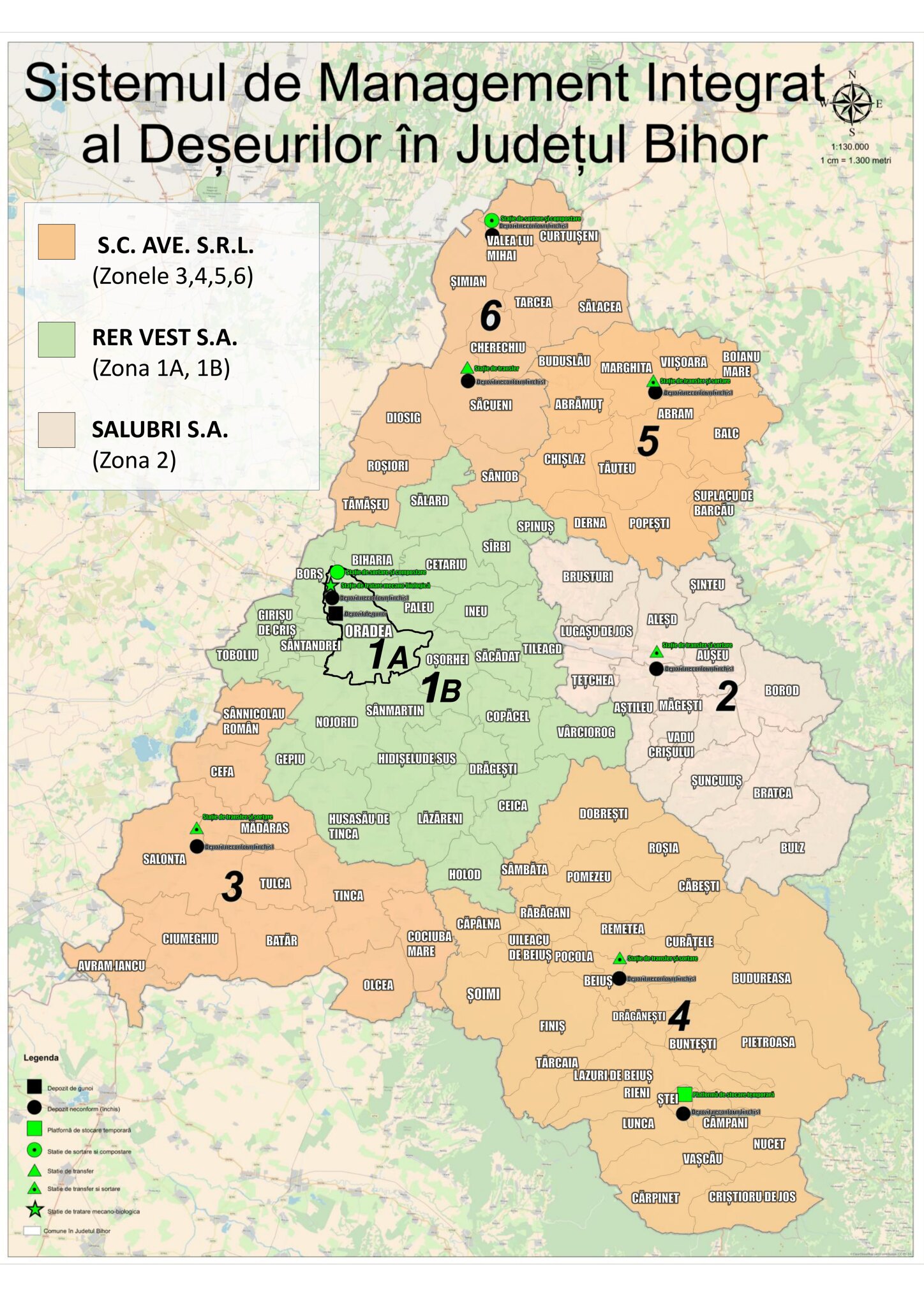 Gradul de colectare separată a deșeurilor în județul Bihor a ajuns la 30%