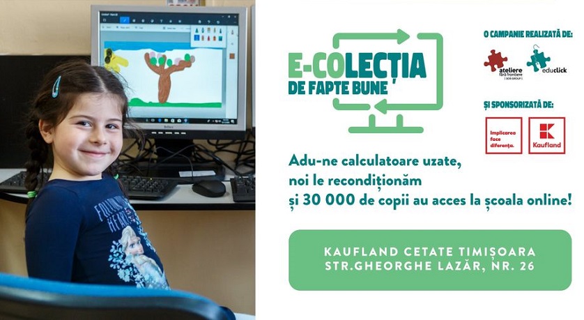 Ateliere Fără Frontiere derulează o nouă campanie națională de colectare a laptopurilor și a calculatoarelor uzate