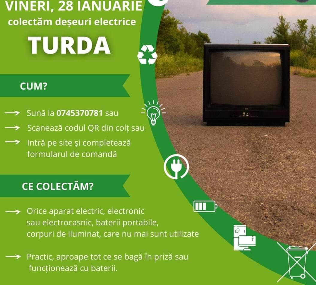 Colectare deșeuri electrice și electronice la Turda