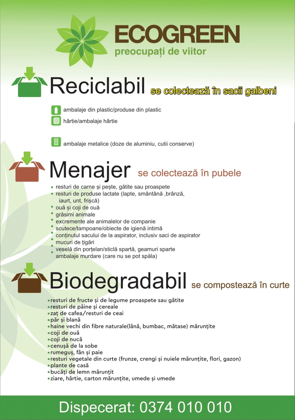 Colectarea separată a gunoiului din comuna Daia