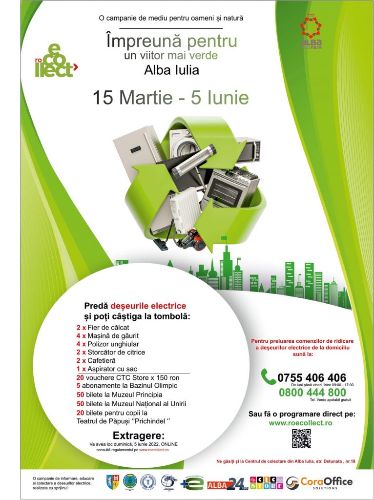 Campanie de colectare la centrul permanent de colectare DEEE Alba Iulia până pe 4 iunie