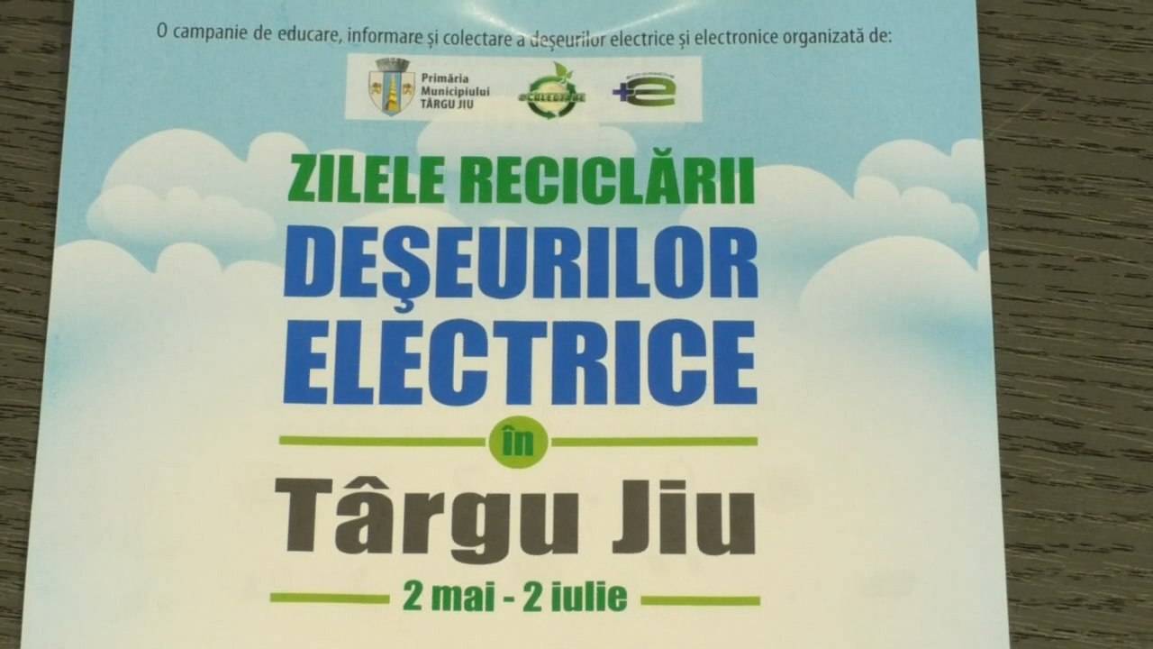Campanie de colectare a deseurilor de echipamente electrice si electronice “Gorjul Recicleaza!” în perioada 2 mai- 2 ilie