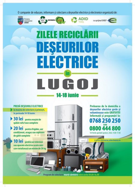 anunt PML zilele reciclarii deseurilor electrice