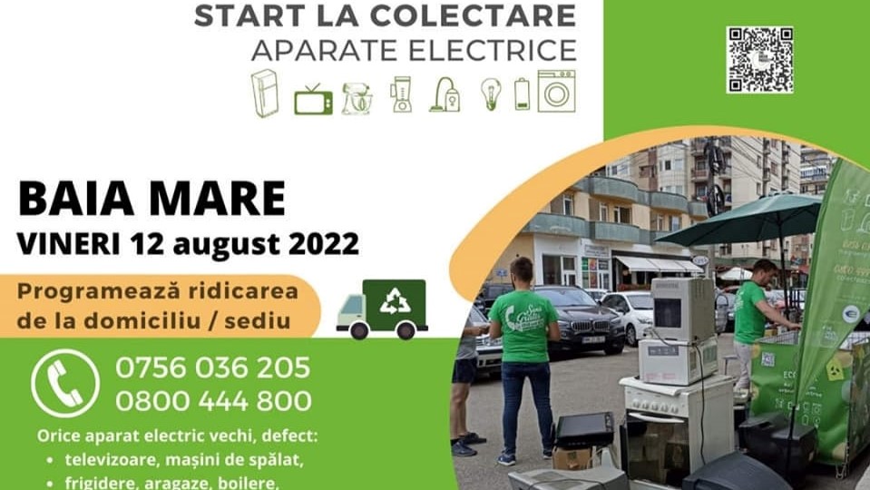 O nouă acțiune de colectare aparate electrice în Baia Mare