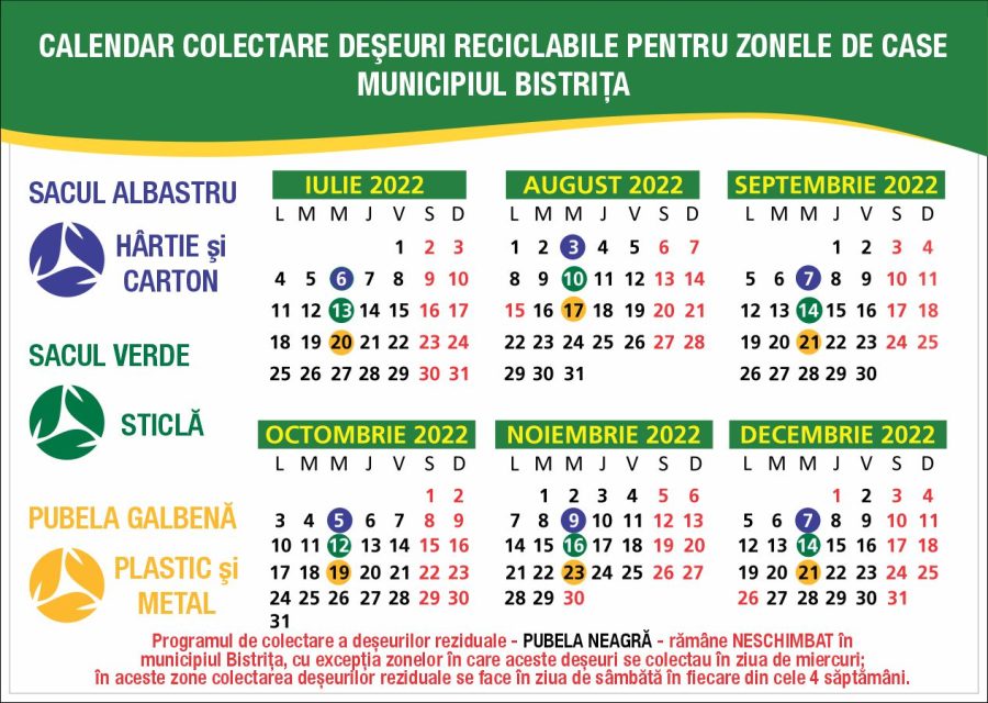 ADI Deseuri program colectare septembrie