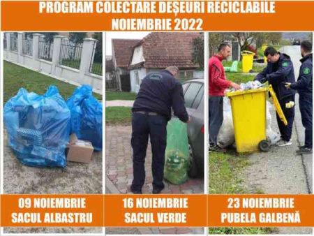 program colectare noiembrie