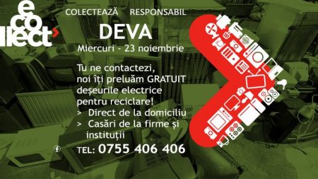Campanie de colectare deșeuri electronice la Deva