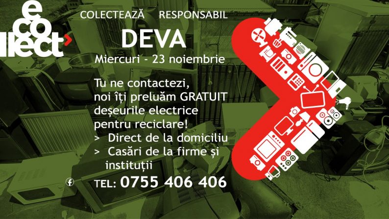 Campanie de colectare deșeuri electronice la Deva