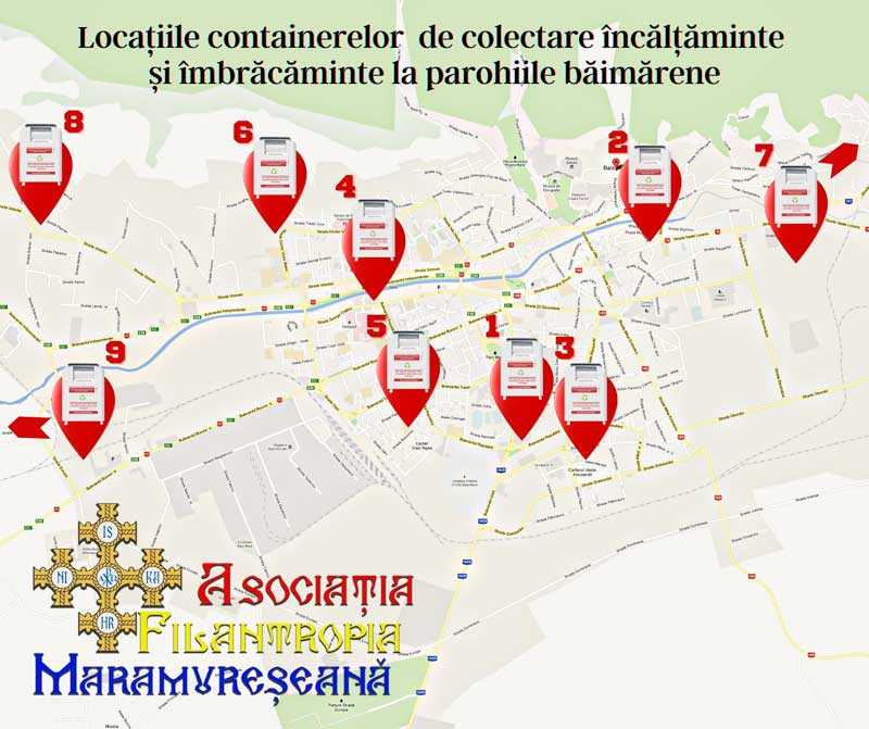 Colectare de îmbrăcăminte, încălţăminte şi jucării, la bisericile din Baia Mare şi satul Săsar