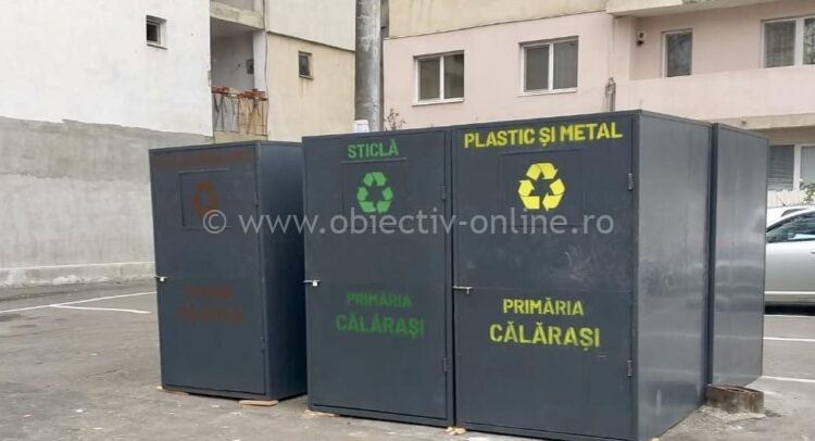Primăria Călărași a amplasat primele containere pentru colectare selectivă